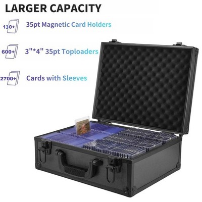 TCG Trading Card Storage Case 6 Slots for Toploaders & Sleeves