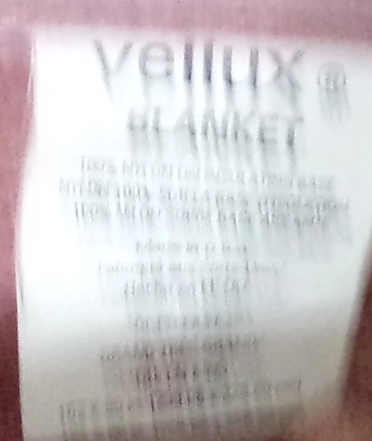 Vellux Blanket, 100% Nylon on Insulating Base, King/Queen, 102"x90", Light Rose - Image 2 of 3