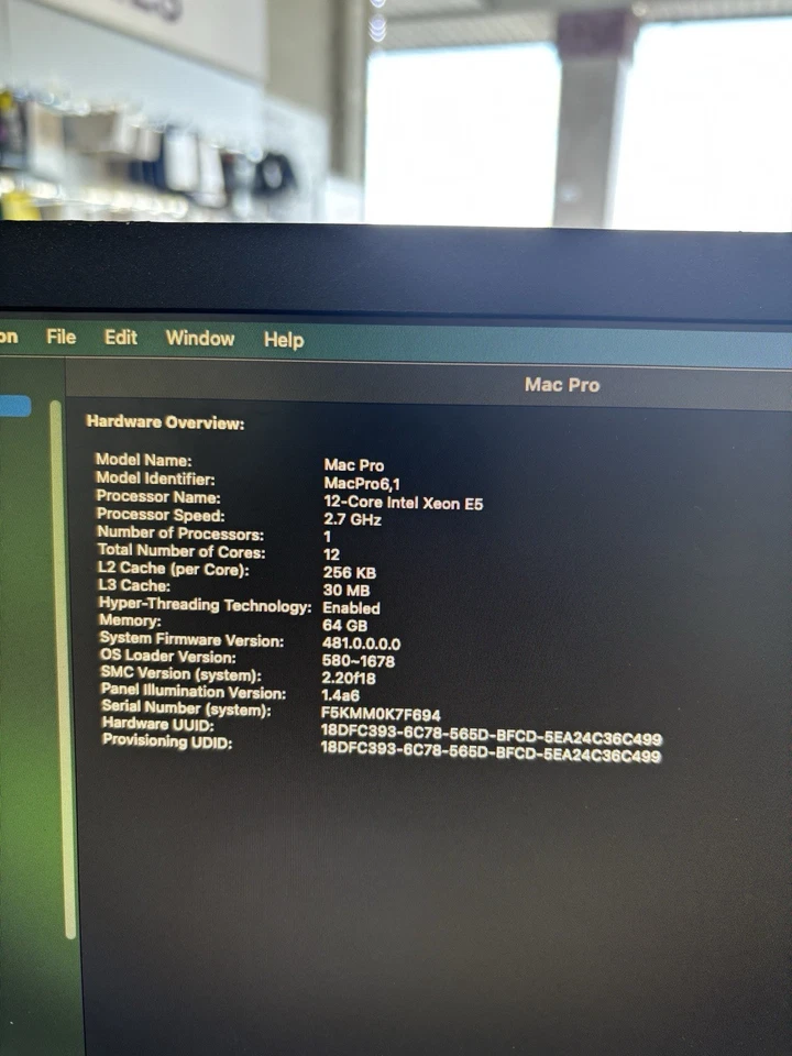 APPLE MACPRO Late 2013 12 CORE 64GB  2TB (M2SSD)  FirePro D700 12GB VRAM Xeon E5 - Image 4 of 4
