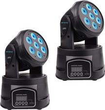 BETOPPER DJ Lights Moving Head, 7x8W RGBW Sound Activated/DMX Lighting, Movin...
