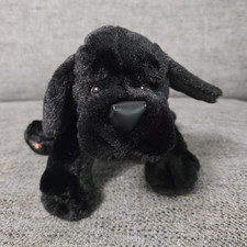  NO CODE  GANZ Webkinz Retired Black Lab Dog Plush Stuffed Animal Toy