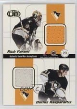 2001 Pacific Heads Up Game-Worn Jersey Quads Alex Kovalev Michal Rozsival 0u8p