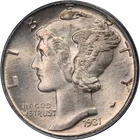 1931-P Mercury Dime CAC Sticker PCGS MS66 FB Strong Strike