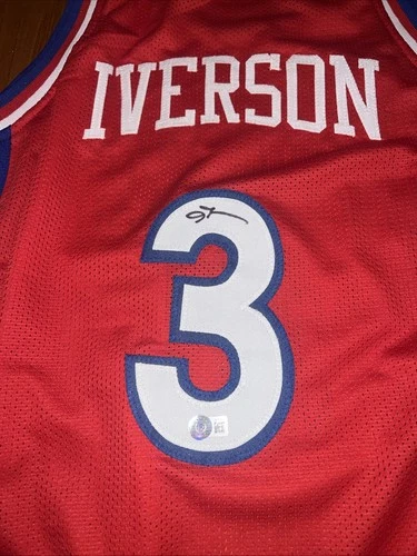 Allen Iverson Signed Basketball Jersey Beckett Certified