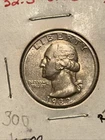 EM9 Natural scarce 1932 S quarter XF+AU valuable history first year issues Super