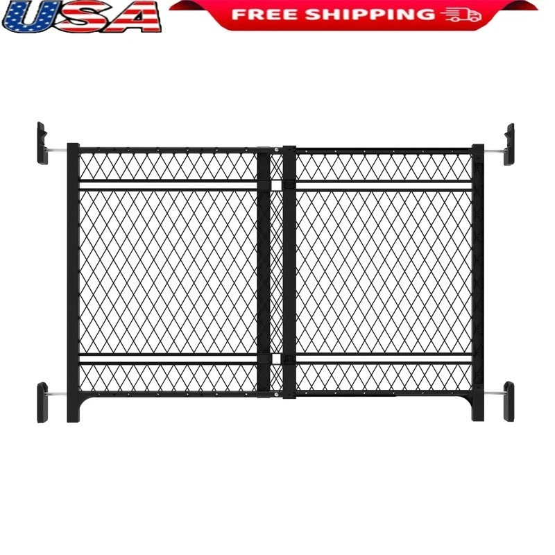 Adjustable Dog Baby Gate Indoor Outdoor Safety Gate 23-42in Pressure Mount New