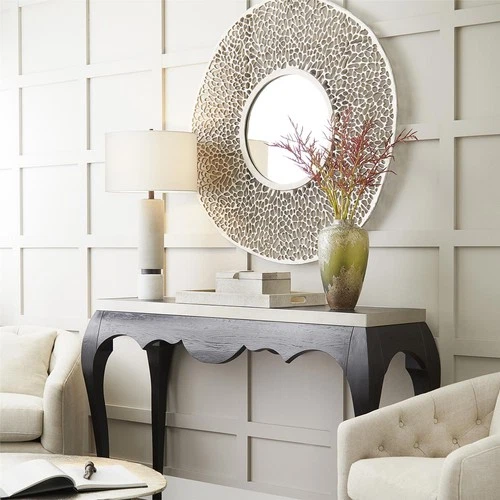 Vase CYAN DESIGN ALKALI Forest Stone Green Hand-Blown Glass - Picture 6 of 9