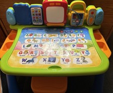 VTech Explore Write Activity Desk with Stool Used, Works Great