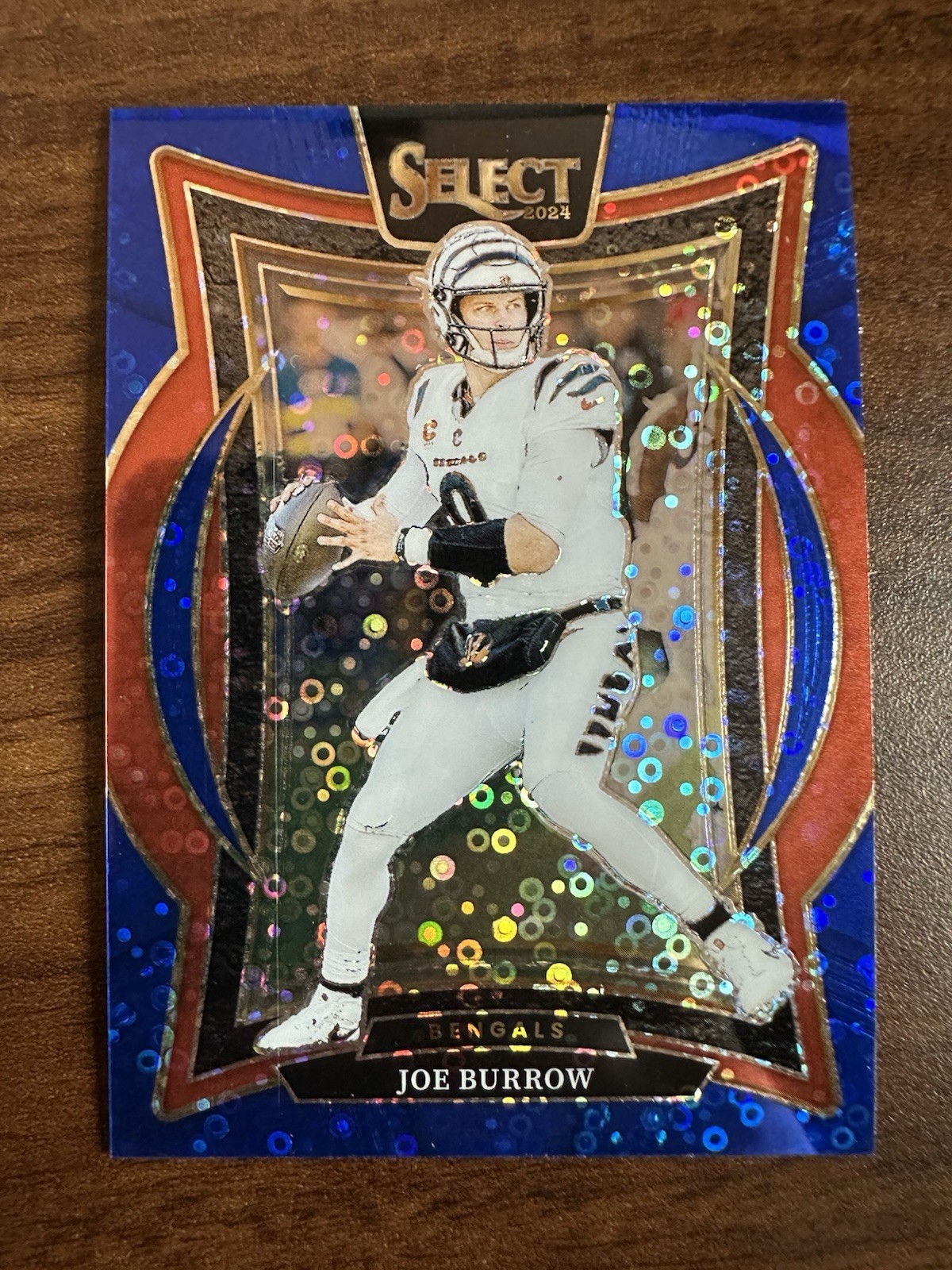 2024 Select #39 Joe Burrow Blue Disco Prizm /25 Bengals
