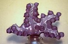 Lalique Crystal Purple Clairefontaine Lily of Valley Perfume Bottle — photo 4