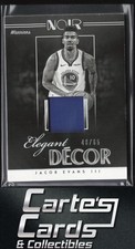 Jacob Evans III 2018-19 Panini Noir #ED-JE3 Elegant Decor Rookie Jerseys 48/65