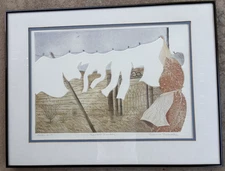 Patricia Babcock Intaglio Etching "Kansas Monday" Signed #14/50 Excellent