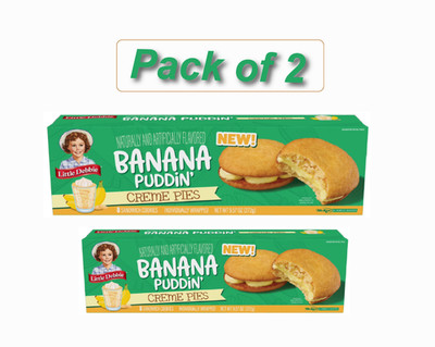 Little Debbie Banana Puddin Creme Pies 9.57 oz (Pack of 2)