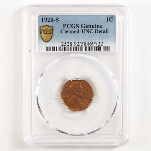 1920-S Lincoln Wheat Cent 1c UNC Details PCGS 31701