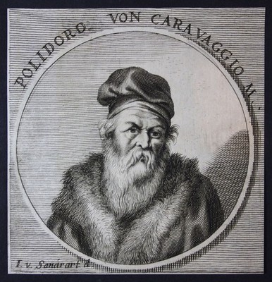 Polidoro da Caravaggio Maler painter Mannierismus Kupferstich Portrait