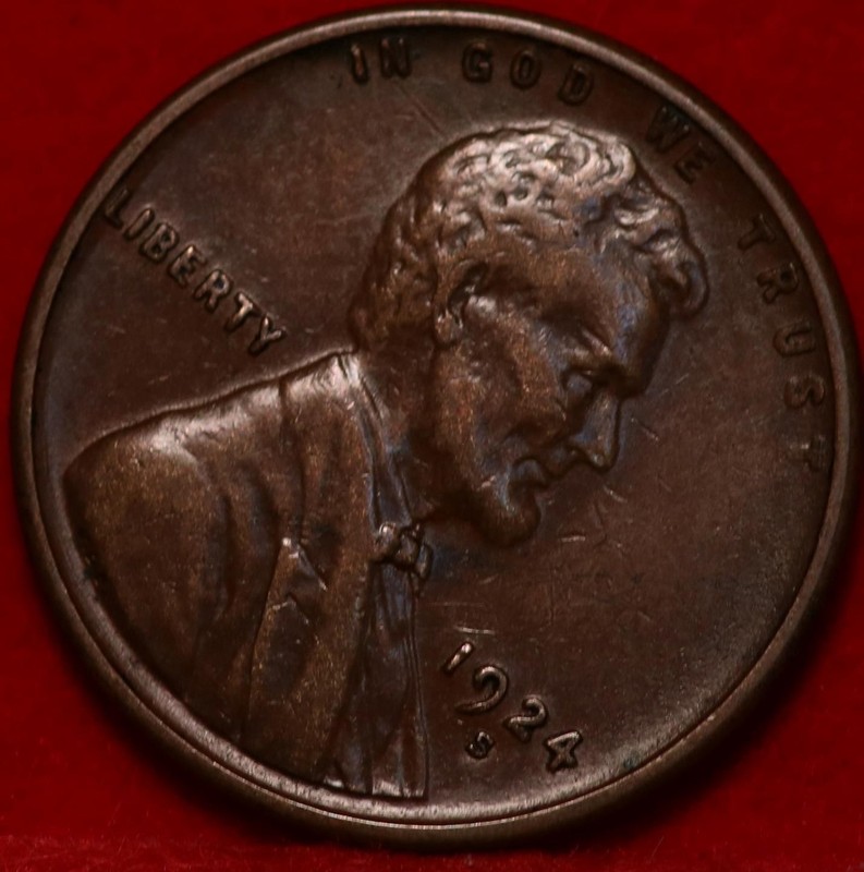 1924-S San Francisco Mint Copper Lincoln Wheat Cent