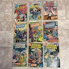 Vintage Action Comics Superman, Justice League & Freedom Fighters Mixed Lot Of 9
