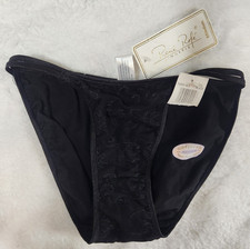 Vtg Rene Rofe Double String Bikini Panties Sz M/6 New w/tags Cotton Spandex