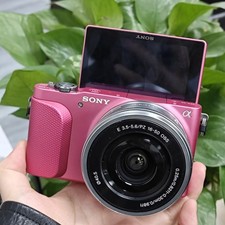 English OK SONY Alpha NEX-3N Pink 16.1MP Mirrorless Digital Camera 16-50mm Lens