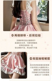 Sexy Lingerie Maid Uniform Babydoll Dress Party Bar Club Servant Cosplay Costume