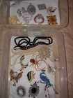 Vintage Lot of 20 Costume Pins Brooches Jewelry