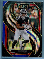 2024 Panini Select Premier Level Kyle Pitts Black & Blue Shock Prizm Card #178🏈
