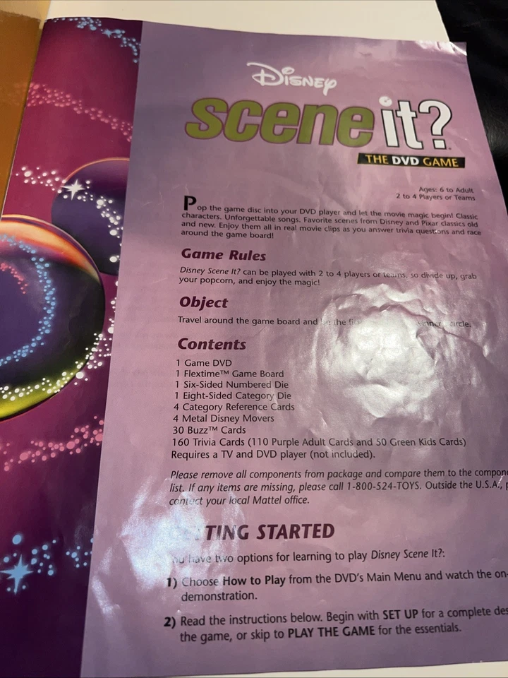 Lot 2 Disney Scene It DVD Game 1st 2nd Edition Complete Games Token Cards GUC - Image 4 of 4