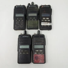 Lot Of 5 Motorola CP185 Walkie Talkie Radios FOR PARTS OR REPAIR