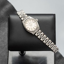 Rolex Ladies OP Date 6917 Silver Jubilee Bracelet with Silver Bezel 1979 Year 8