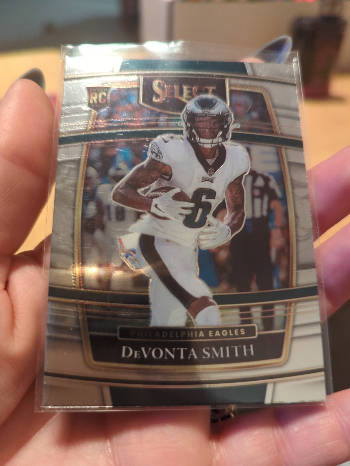 2021 Panini Select - Concourse Silver Prizm Die-Cut #49 Devonta Smith (RC)