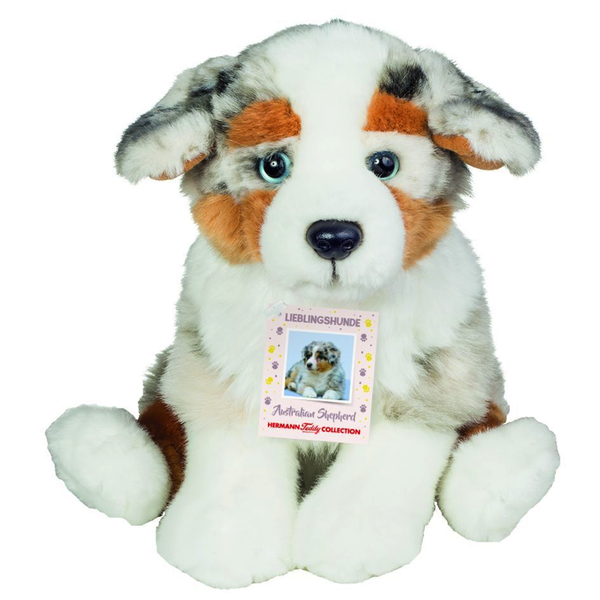 Australian Shepherd Sitzend Hund Teddy Hermann PlüSchtier Stofftier Kuscheltier-image