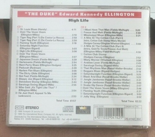 Duke Ellington & His Orchestra "High Life: 1928-1929" NEW 2CD Set *40 Tracks* - Picture 2 of 4