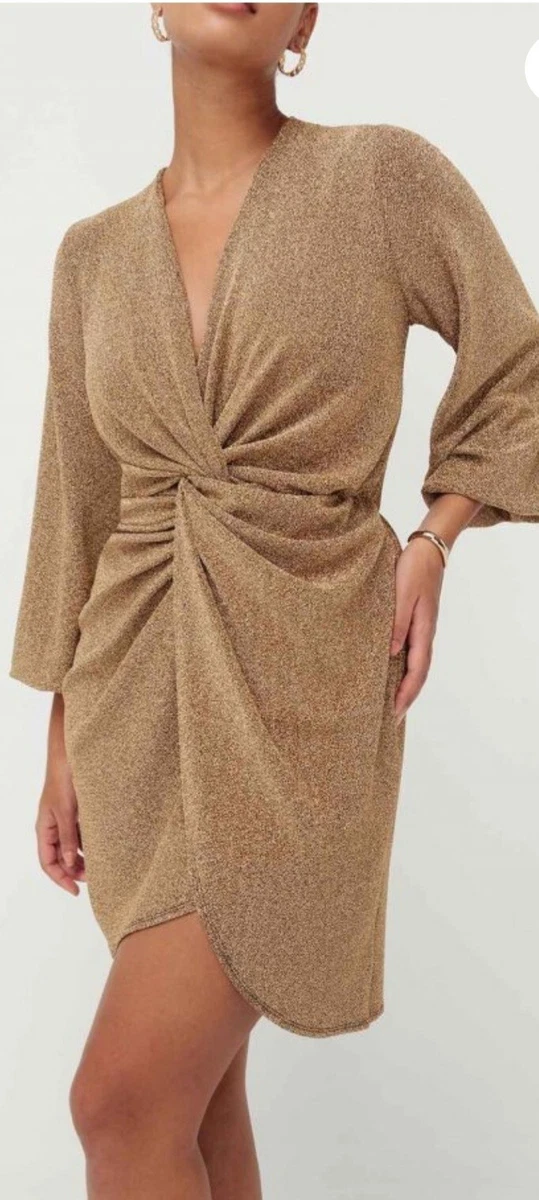 Sheike Womens studio gold dress Size 6 eBay