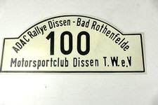 Rallye Schilder Blechschild aus Sammlung original 60er/70er Jahre S-5134