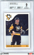 POP 1: Doug Bodger RC BGS 9: 1985-86 Topps Rookie Card Gisto #38