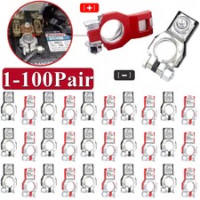 DC 12V Car Battery Terminal Connector Top Post Positive Negative Heavy Duty LOT