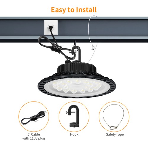 50W-500W UFO LED Hallenbeleuchtung Hallenstrahler Hallenleuchte Industrielampe - Bild 197 von 280