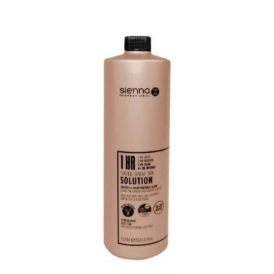 Sienna x 1 Stunde getöntes Spray hellbraune Lösung 1 Liter