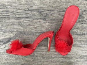 asos red high heels