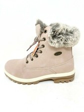 Lugz Womens Empire Hi Pink Fur Lined Boots Size 9 M