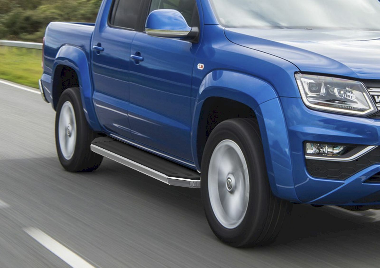 Marche pieds aluminium VW Amarok 2016-2022 accessoire protection pick-up