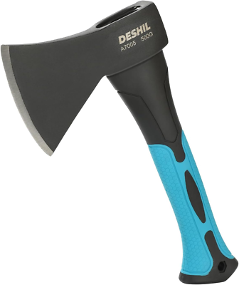 #ad 10” Outdoor Hatchet Forged Carbon Steel Heat Treated Hand Tool Fiberglass Shock $14.18