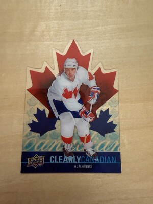 2009/10 UPPER DECK CLEARLY CANADIAN CAN-AM AL MACINNIS  TEAM CANADA /100