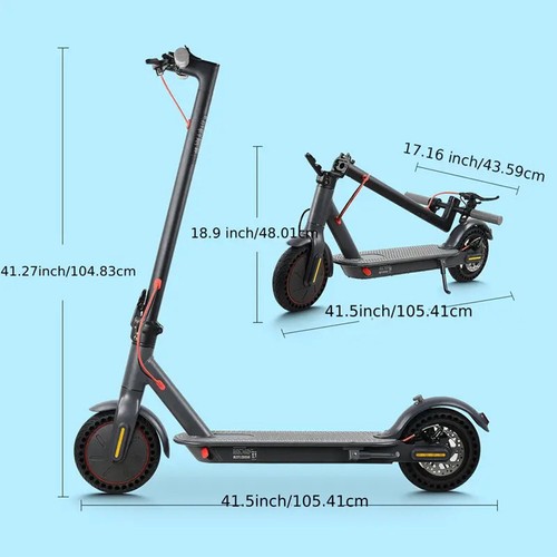 ADULT ELECTRIC SCOOTER 350W LONG RANGE 30KM HIGH SPEED 20MPH +APP Birthday Gift - Picture 6 of 16