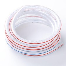 Eoiips 1-1/2  ID PVC Braided Clear Flexible Vinyl Tubing 1-1/2" ID x 1-13/16"...