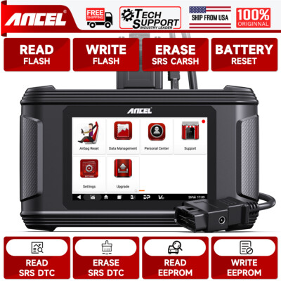 Ancel AR500 Car OBD2 Scanner SRS Clear Airbag Module Repair Read EEPROM Tool Kit
