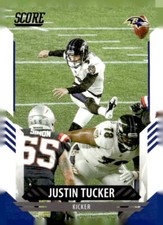 2021 Score #95 Justin Tucker Near mint or better
