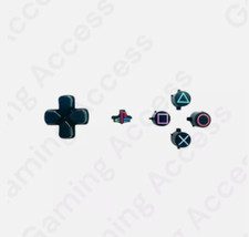 PS5 controller Custom Buttons - Custom Retro Painted Themed Logo, D-Pad buttons