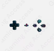 PS5 controller Custom Buttons - Custom Retro Painted Themed Logo, D-Pad buttons