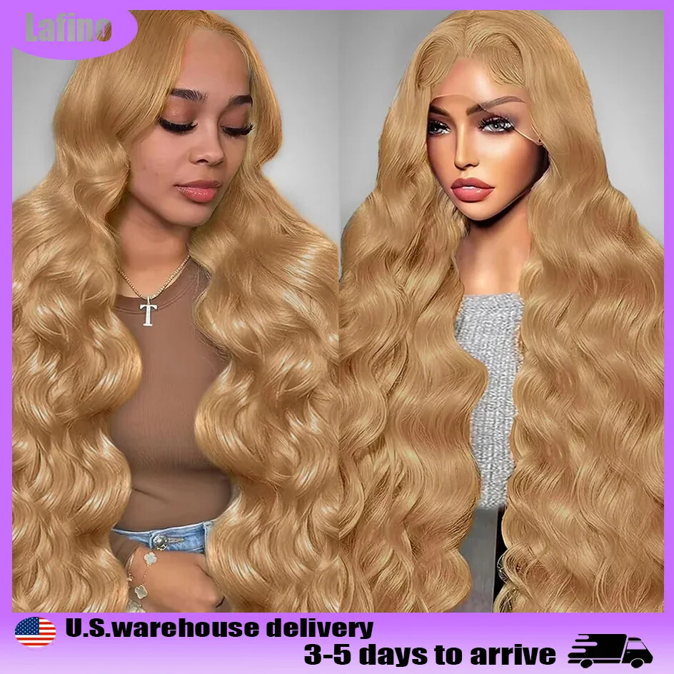 13x6 HD Lace Front Wig Body Wave 27 Honey Blonde Human Hair Remy